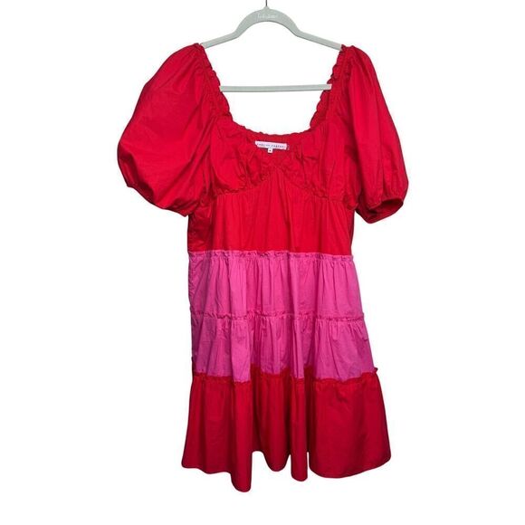 English Factory Two Tone Sweetheart Mini Dress Sz. M - Picture 3 of 8